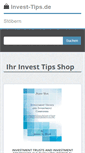 Mobile Screenshot of invest-tips.de
